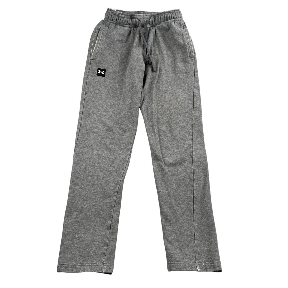 Under Armour Rival Fleece Joggers S Gray Men Athletic Sweatpants Gym Training